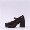 Wonders Lady Bold Mary Jane Heel - Brown Patent